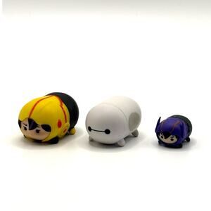 Disney Tsum Tsum Lot of 3 from Big Hero 6, Med. and Small, EUC
